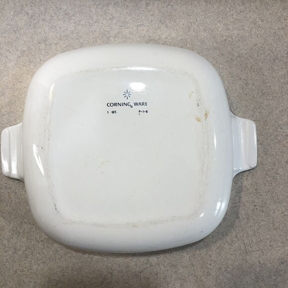 Vintage Corning Ware Blue Cornflower Casserole Dish 1 Quart P-1-B- No Lid - Picture 4 of 7